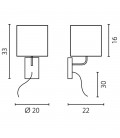 Onde wall lamp LED