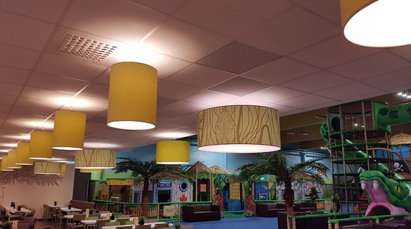 Food court in playground in Leos Borlänge / Sweden