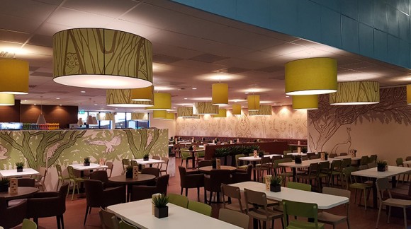 Food court w Leos Borlänge - Szwecja