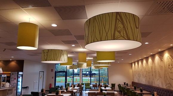 Food court in playground in Leos Borlänge / Sweden